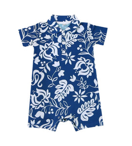 0-6mos Vintage Pareo Polo Bamboo Romper