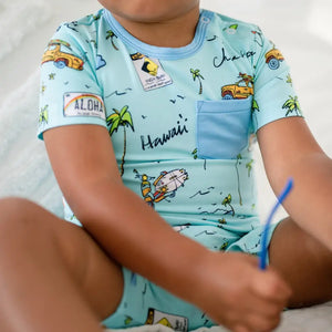 We Go Holoholo Baby Shortie Romper