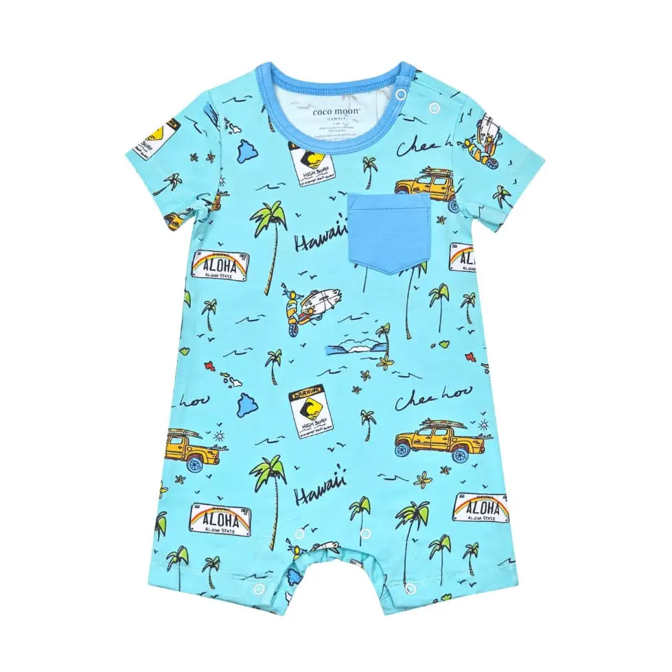 We Go Holoholo Baby Shortie Romper