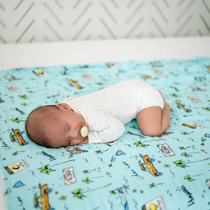 We Go Holoholo Hawaiian Aloha Theme Bamboo Cotton blend Blanket