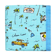 We Go Holoholo Hawaiian Bamboo and Cotton blend Quilt