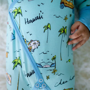 We Go Holoholo Newborn Kimono Wrap Coverall