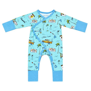 We Go Holoholo Newborn Kimono Wrap Coverall