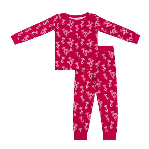 ʻŌhiʻa Lehua Long Sleeve Kids Two-Piece Pajama Set