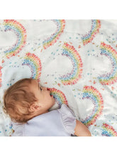 Flower Shower Bamboo and Cotton blend Throw Blanket