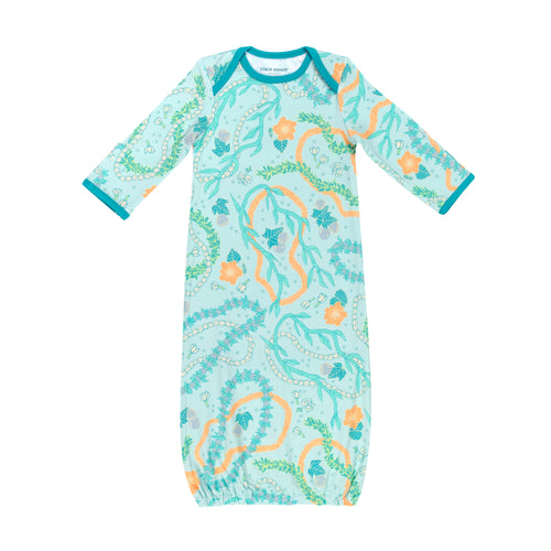 Lei Stand Baby Bamboo Layette Gown 0-3mos