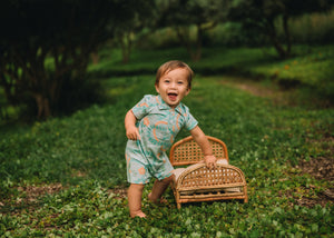 Lei Stand Baby Polo Romper