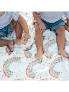 Flower Shower Bamboo and Cotton blend Throw Blanket