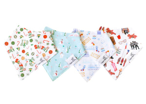 Trendy Functional Bandana Bibs - Christmas Classics (4 print variants)