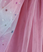 Galaxy Stars and Moon Sequins Rainbow Pale Mauve Pink Tutu Skirt
