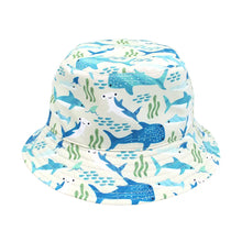REVERSIBLE Bucket Hat - Shark Friends and Ocean Blue