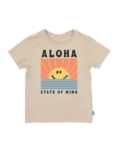 12mos, 5yrs, 8yrs Aloha State Vintage Tee in Stone