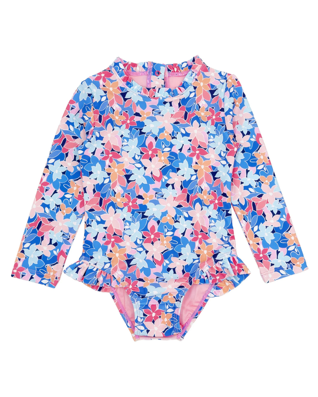 Wave Chaser Surf Suit in Multi Floral Blue