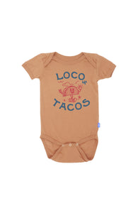Loco for Tacos Onesie in Apricot