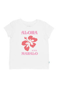 4yrs, 6yrs Mahalo Everyday Tee in White
