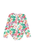 Wave Chaser Surf Suit in Floral on White
