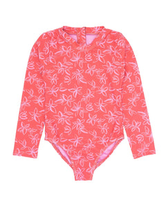 Wave Chaser Surf Suit in Sugar Coral