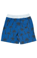 Wavy Palm Boardshort in Seaside Blue