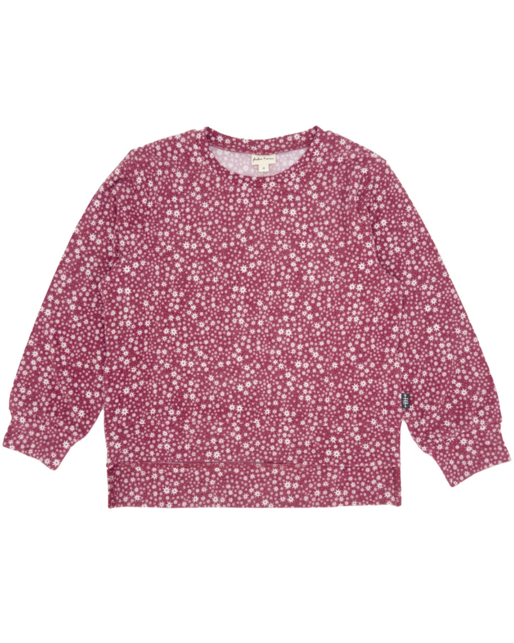 Zephyr Hacci Pullover in Brick Floral