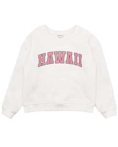 Hawaii Oversized Sweatshirt in Ivory