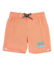 Scallop Boardshort in Orange Pop