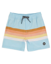 Striped Volley Trunk in Crystal Blue