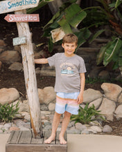 Striped Volley Trunk in Crystal Blue