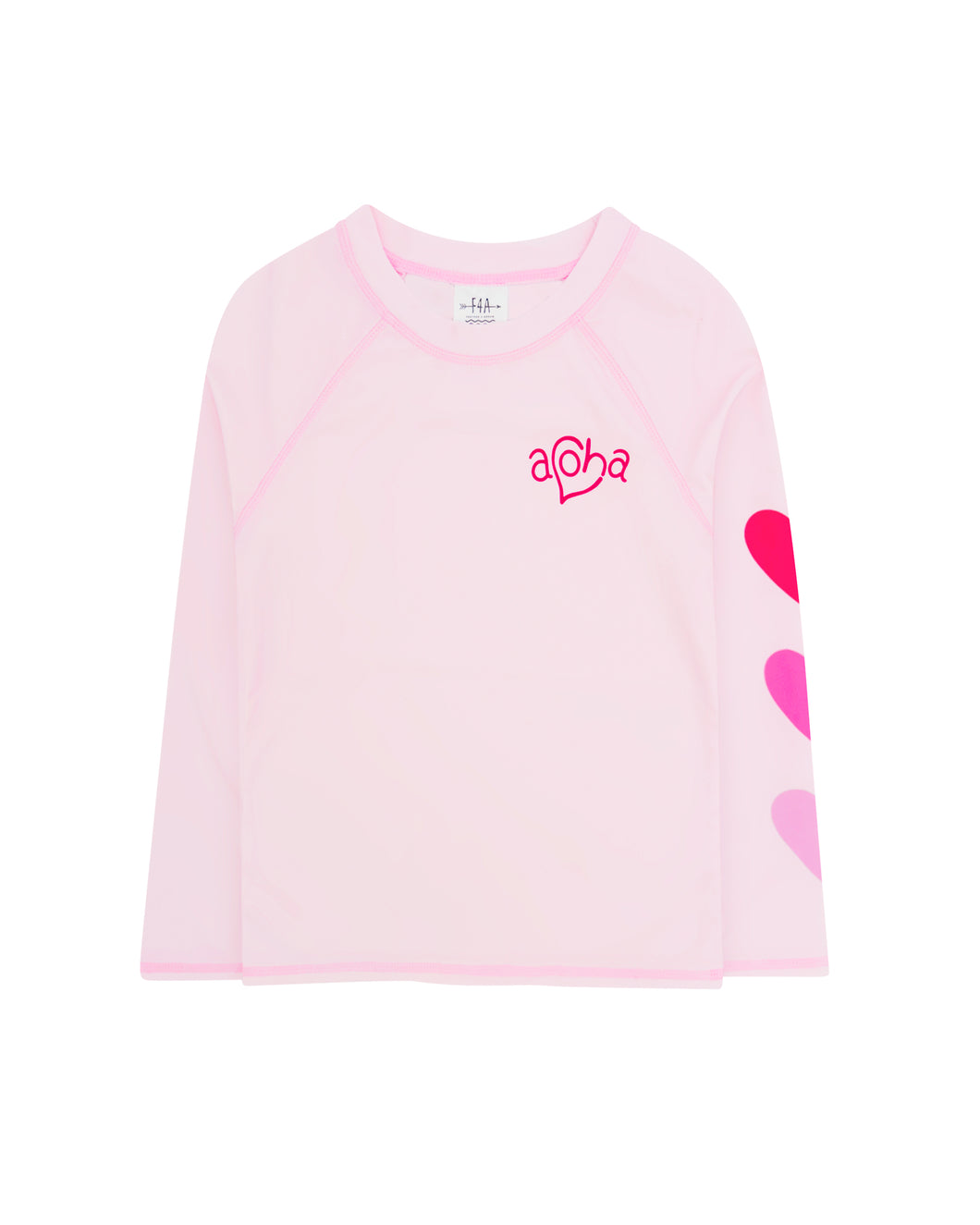Surf Babe Long Sleeve Rash Guard in Pink Marshmallow