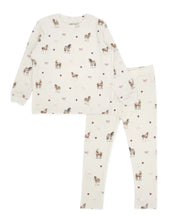 Ava Horse Hacci Set in Ivory