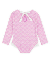 Coastal Cutie One-Piece Rashguard in Pop Pink