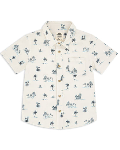 Island Style Button Down Shirt in Natural