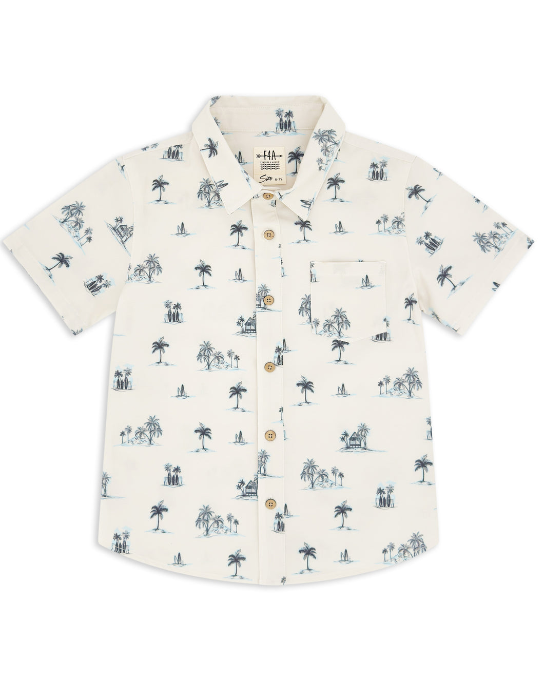 Island Style Button Down Shirt in Natural