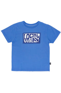 Local Vibes Vintage Tee in Marina Blue