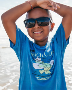 Local's Beach Club Vintage Tee in Seaside Blue