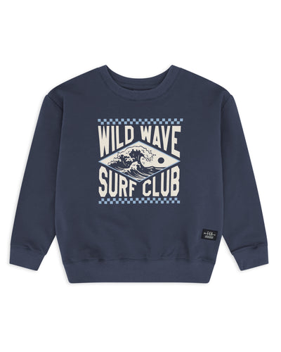 Ryder Wild Wave Surf Club Sweatshirt in Dusty Navy