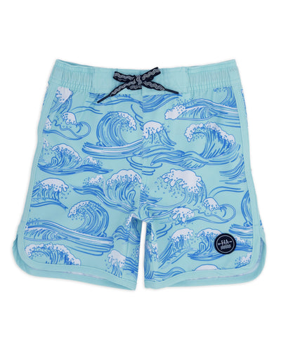 Scallop Boardshort in Canal Blue