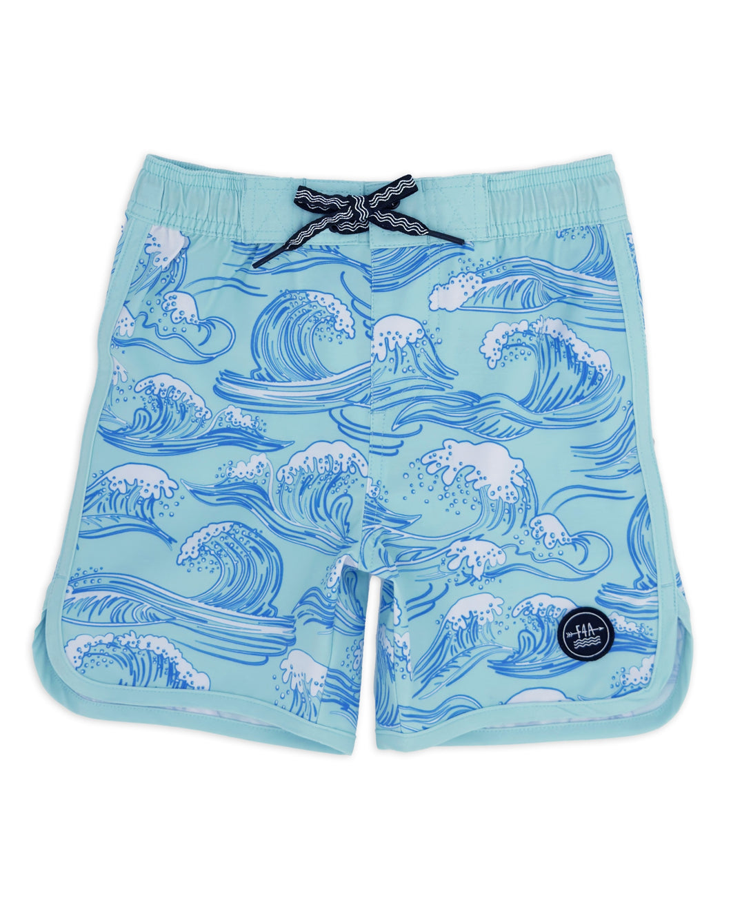 Scallop Boardshort in Canal Blue