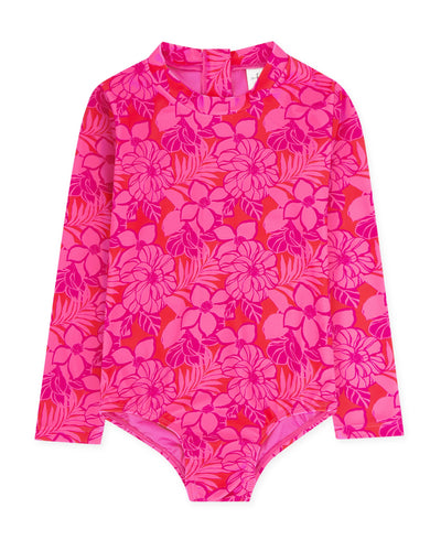 Wave Chaser Surf Suit in Pink Sunset