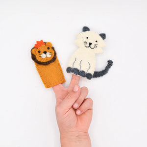 Finger Puppet - Cat & Tiger Set
