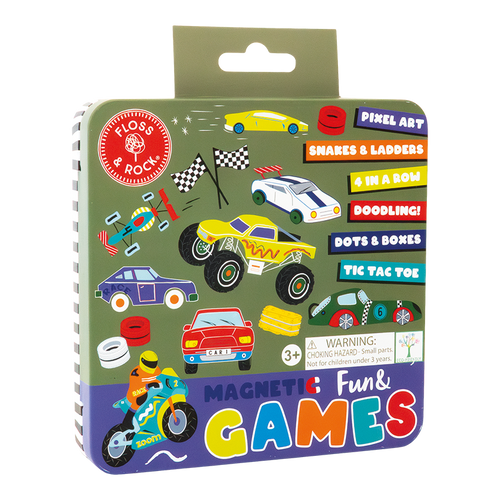 Magnetic Games Fun Tin - Cars