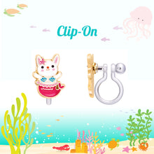 Bunny Mermaid Starfish Clip On Earrings