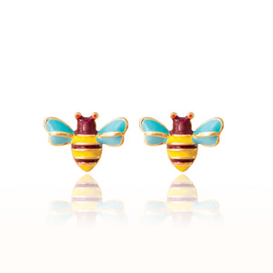 Buzzing Bee Stud Earrings