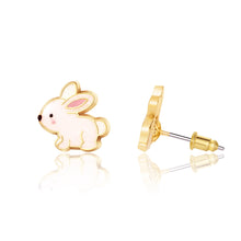 Glitter Rabbit Stud Earrings