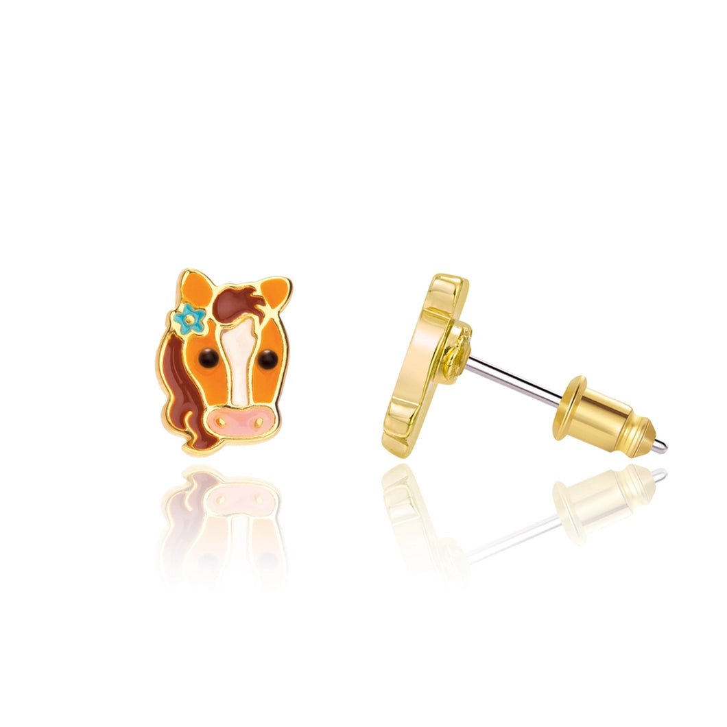 Pretty Pony Stud Earrings