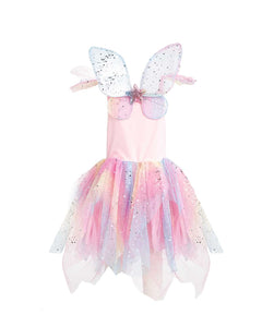 Rainbow Fairy Dress and Wings Set