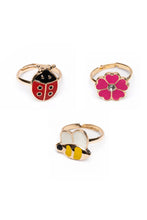 Lady Bug Garden Set of 3 Rings