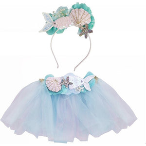 Mermalicious Tutu in Pastel Aqua in 4-6yrs