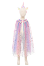 Rainbow Unicorn Cape & Headband in 4-6yrs