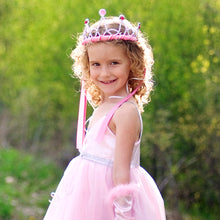 Ribbon Tiara - Dark Pink