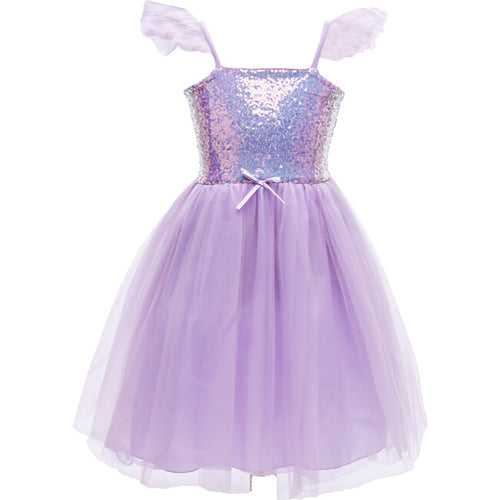 Sequins Princess Dress in Lilac